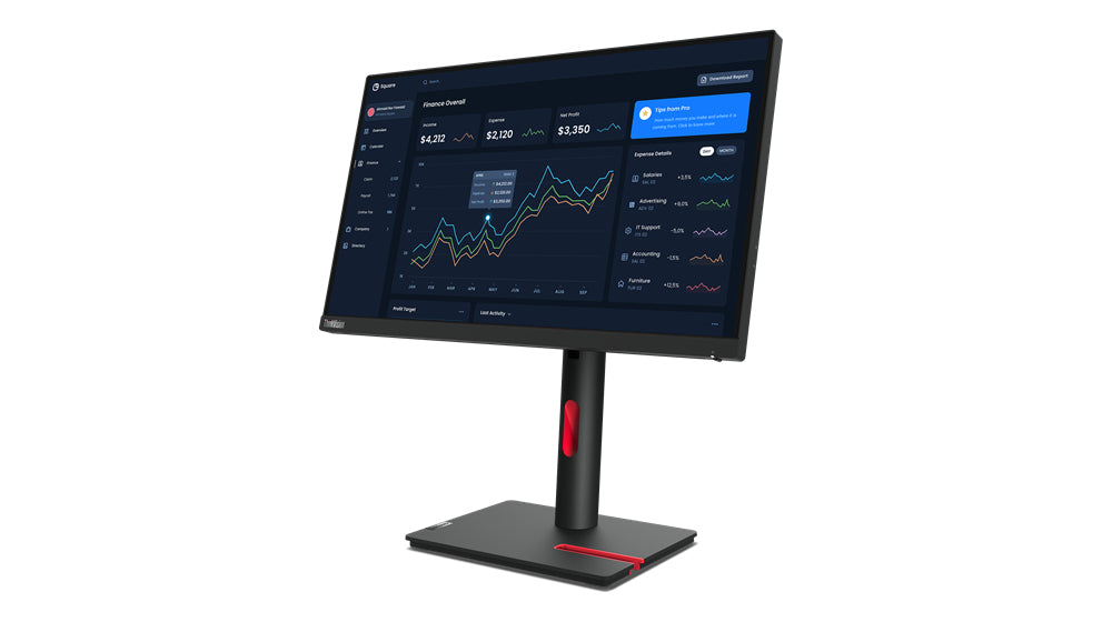 Lenovo ThinkVision T22i-30 computer monitor 54.6 cm (21.5") 1920 x 1080 pixels Full HD LED Black