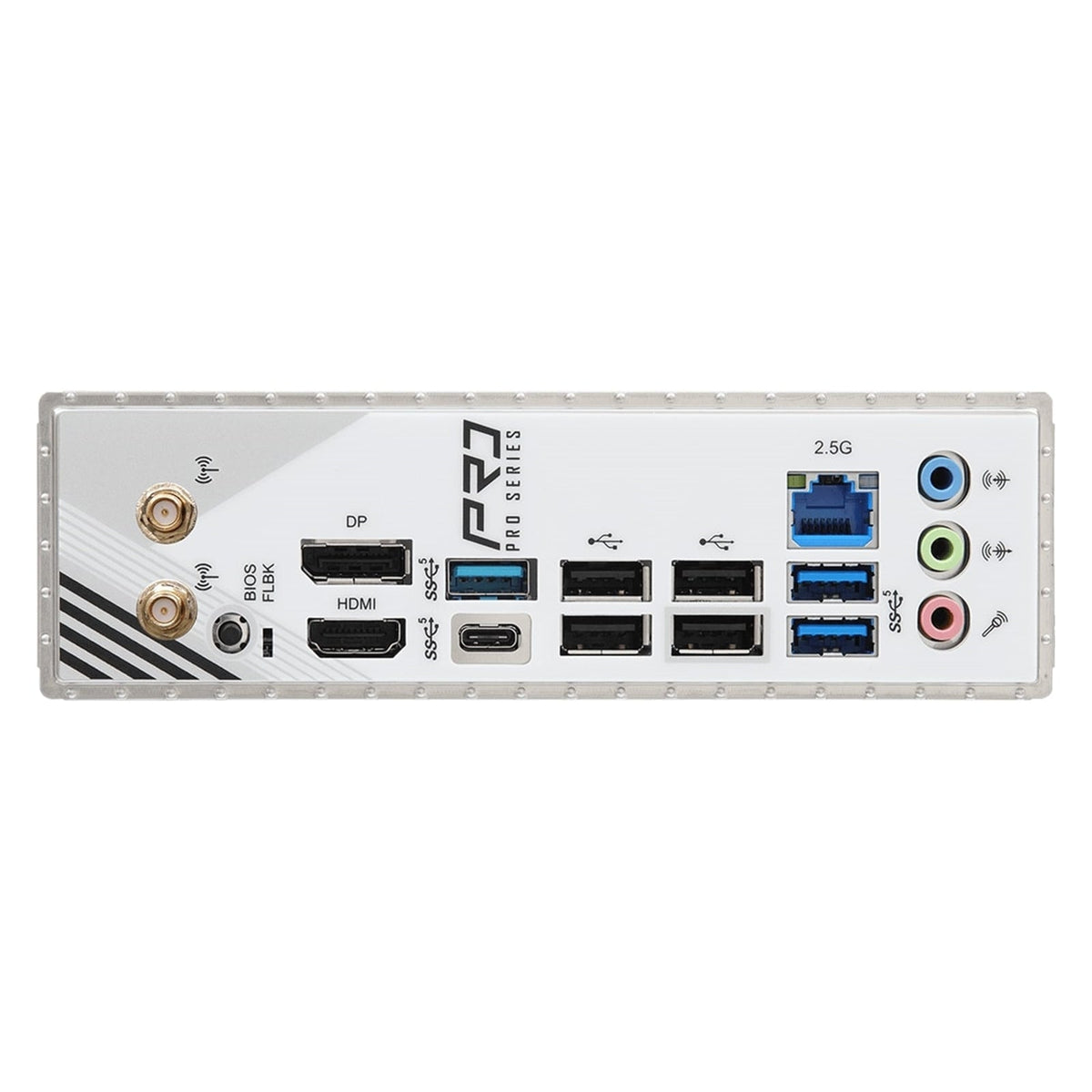 ASRock A620AM Pro RS WiFi AMD Socket AM5 Motherboard, 4x DDR5 Slots, 3x M.2 Socket, 2.5GbE LAN, Wi-Fi 6E, 1x HDMI Port / 1x DisplayPort