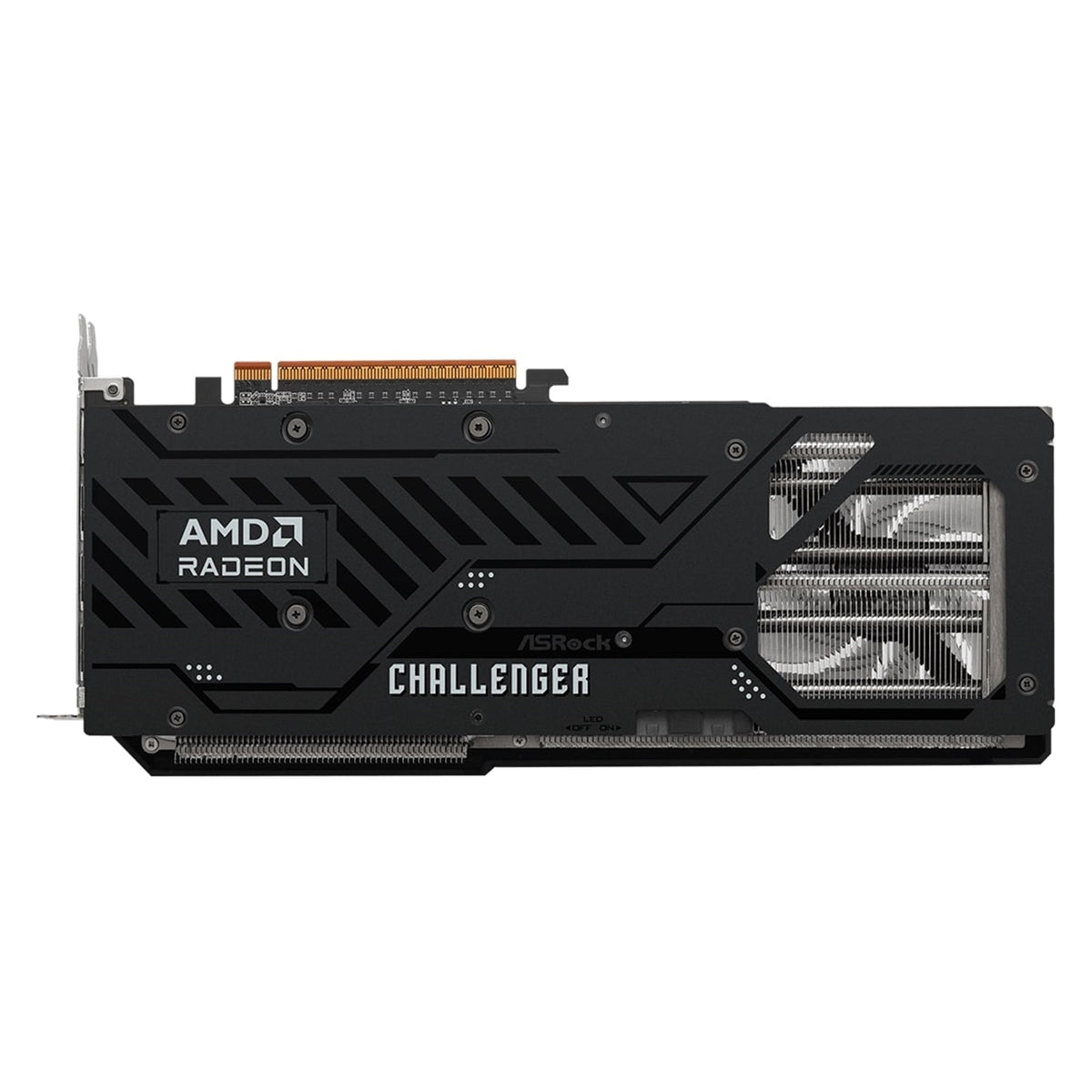 ASRock AMD Radeon RX 9070 Challenger OC 16GB GDDR6 Graphics Card, 3584 Streams, 2520 MHz Boost Clock, Triple Fan, RGB, 3x DisplayPorts / 1x HDMI Port