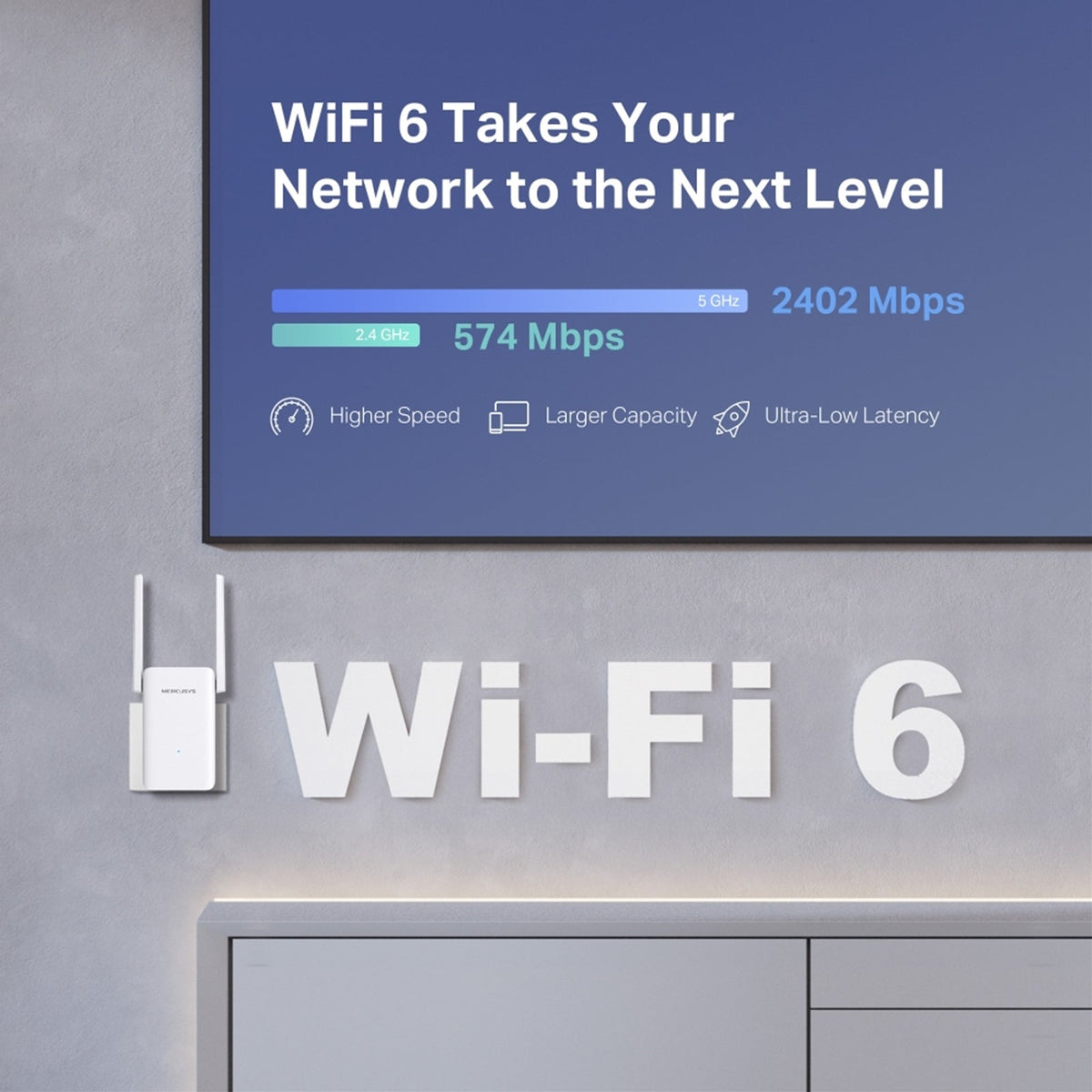 Mercusys ME80X AX3000 Wi-Fi Range Extender