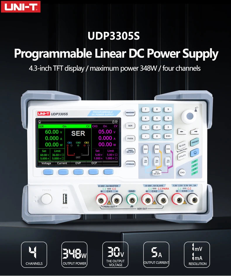 UNI-T UDP3305-E Programmable Adjustable DC Power Supply