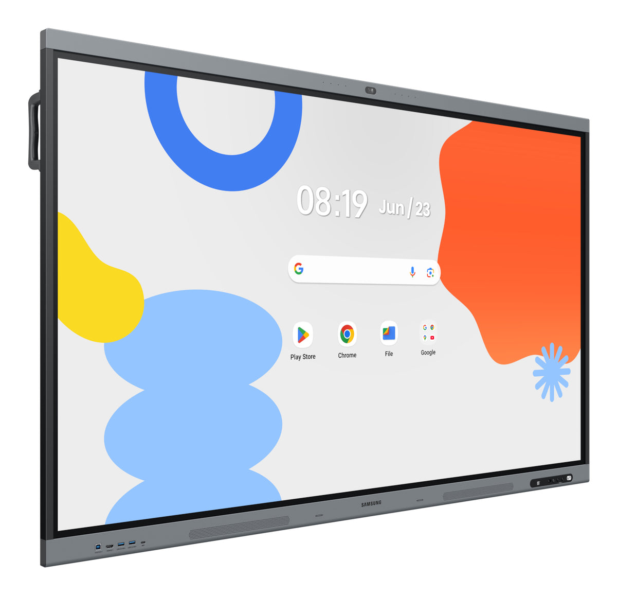 Samsung LH65WAFPLGC interactive whiteboard 165.1 cm (65") 3840 x 2160 pixels Touchscreen Black, Grey