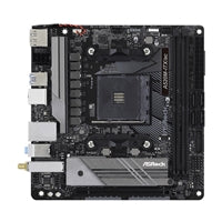 ASRock A520M-ITX/ac AMD AM4 Socket Motherboard, Mini-ITX, 2x DDR4 Slots, 1x M.2 Socket, GbE LAN, Wi-Fi 5, 1x DisplayPort / 1x HDMI Port