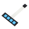 Teclado de membrana 1x4