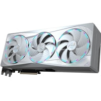 Gigabyte NVIDIA GeForce RTX 5080 AORUS MASTER ICE 16GB GDDR7 Graphics Card, 10752 CUDA Cores, 2805 MHz Core Clock, Triple Fan, White, RGB, 3x DisplayPorts / 1x HDMI Port