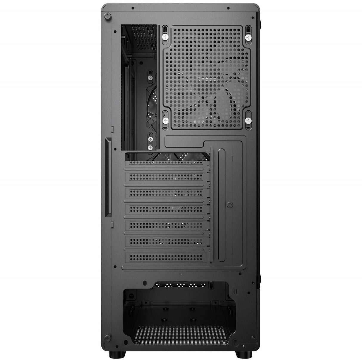 Antec VX320 ARGB Mid-Tower Gaming PC Case - Pre-Installed 4 x 120mm ARGB Fans, Tempered Glass Side Panel, High-Airflow Mesh Front - ATX/Micro-ATX/ITX