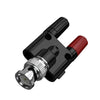 BNC macho a conector banana rojo y negro de 4 mm