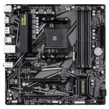 Gigabyte B550M DS3H R2 AMD AM4 Socket Motherboard, Micro-ATX, 4x DDR4 Slots, 2x M.2 Sockets, GbE LAN, 1x DisplayPort / 1x HDMI Port