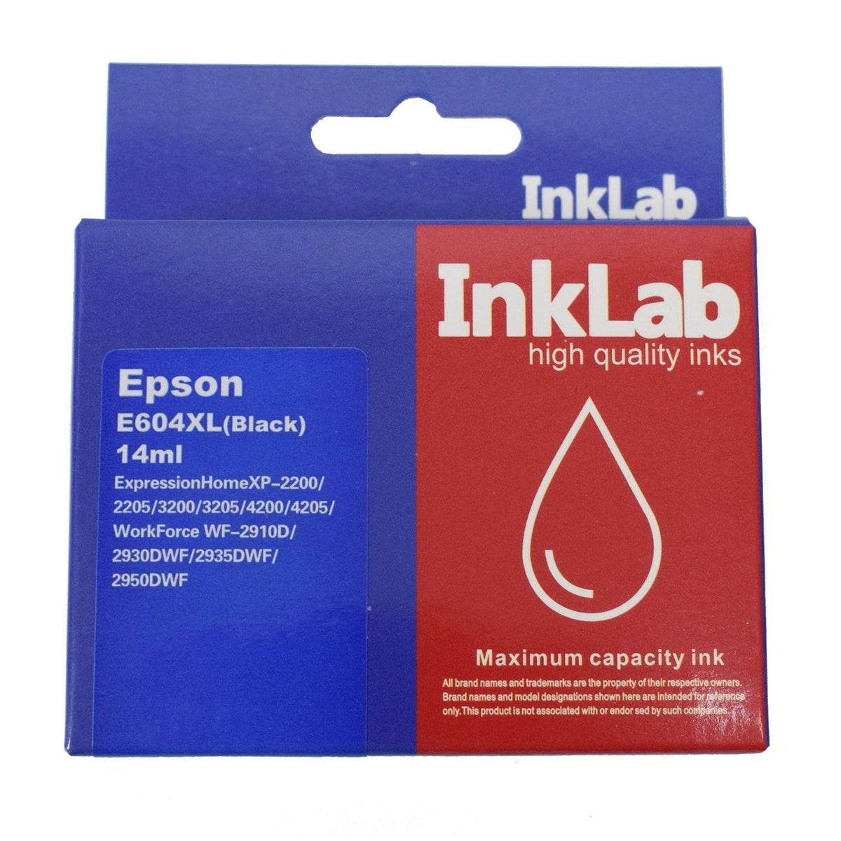 InkLab Black Compatible Ink Cartridge, High Yield - Replacement for 604XLBK Printers