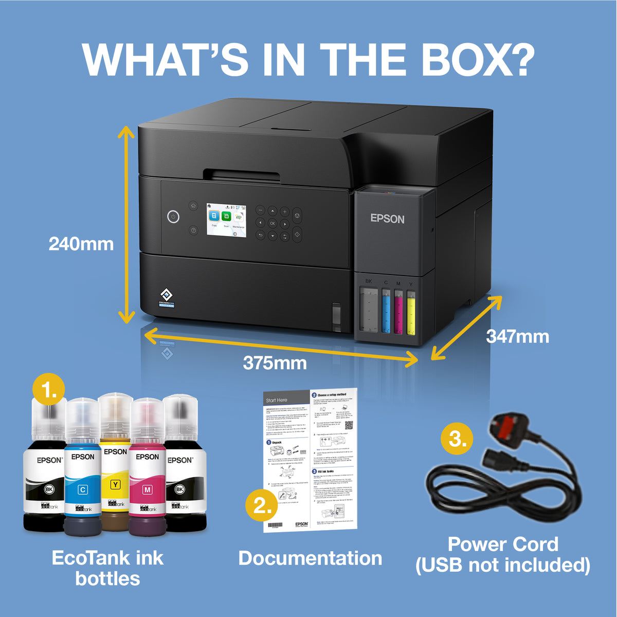 Epson EcoTank ET-3950 Inkjet A4 4800 x 1200 DPI 35 ppm Wi-Fi