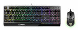 MSI VIGOR GK30 COMBO RGB MEMchanical Gaming Keyboard + Clutch GM11 Gaming Mouse ' UK Layout, 6-Zone RGB Lighting Keyboard, Dual-Zone RGB Lighting Mouse, 5000 DPI Optical Sensor, RGB Mystic Light'