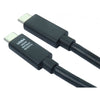 USB4 40Gbps 240W EPR C-C Cable 5 Amp, Power Delivery, High-Speed Data Transfer, USB Type-C Connector, USB4 Certified, 1 Meter Length, Black