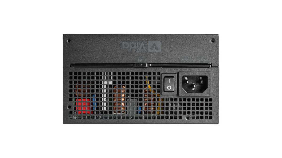 VIDA 850W Heracles Black ATX 3.1 Gaming PSU, 80+ Bronze, 14cm Ultra-Quiet FDM Fan, Flat Black Cables, PCIe 5.1, Power Lead Not Included power supply unit 24-pin ATX